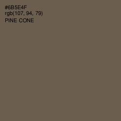 #6B5E4F - Pine Cone Color Image